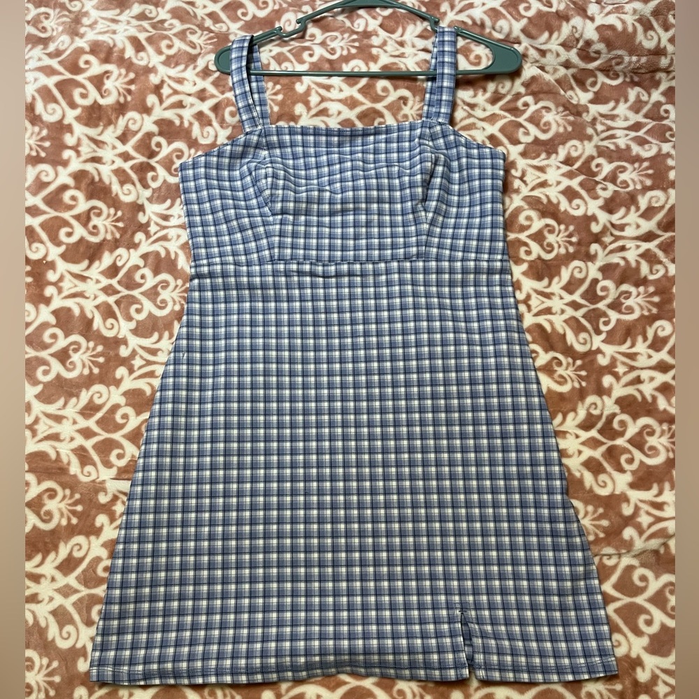Hollister Dress Blue Plaid